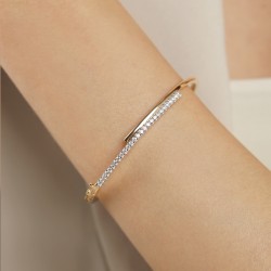 Bransoletka bangle z diamentami (B09871 Y) - zdjęcie: 3