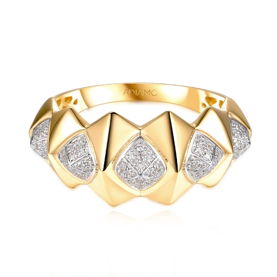 Pierścionek z diamentami (R100719 Y): 10