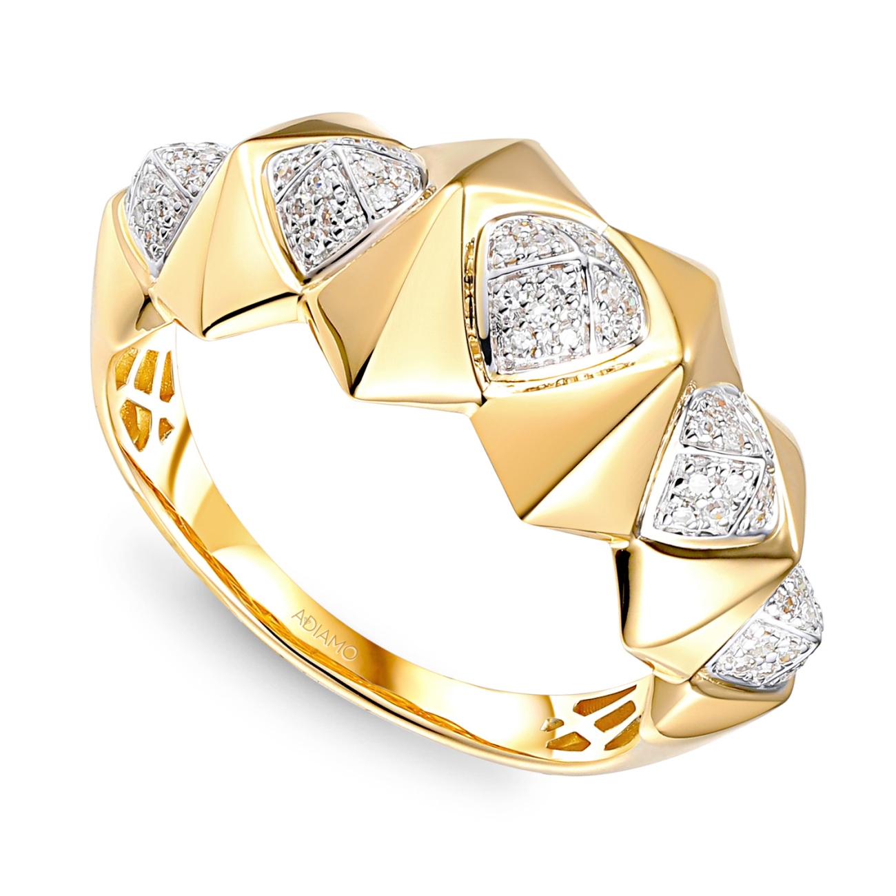 Pierścionek z diamentami (R100719 Y): 10