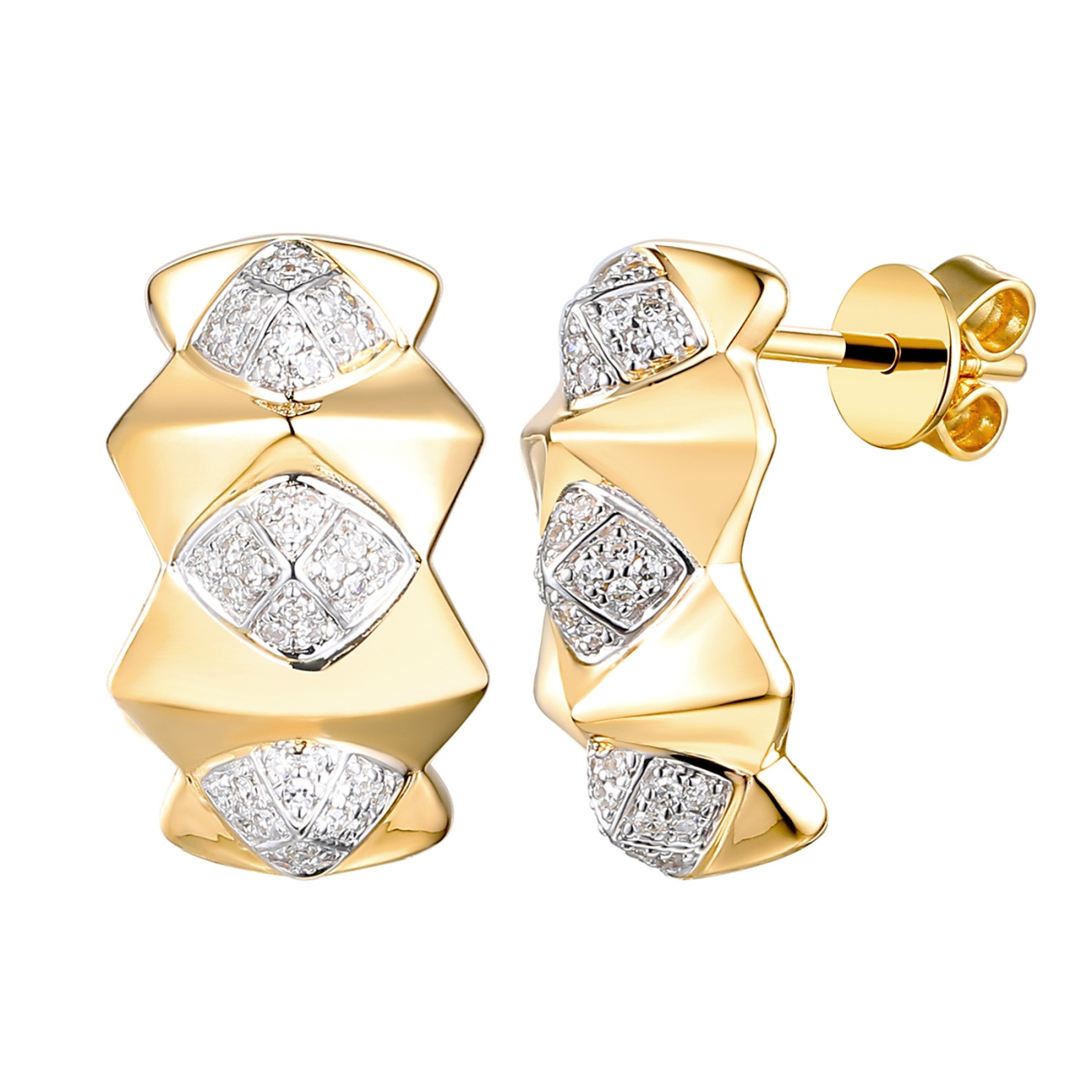 Kolczyki z diamentami (E100719 Y S)