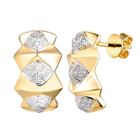 Kolczyki z diamentami (E100719 Y S)