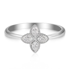 Pierścionek z diamentami (R98895 W)