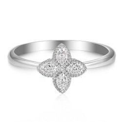 Pierścionek z diamentami (R98895 W): 10 - zdjęcie: 3