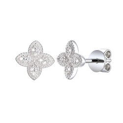 Kolczyki z diamentami (E98895 W S) - zdjęcie: 2