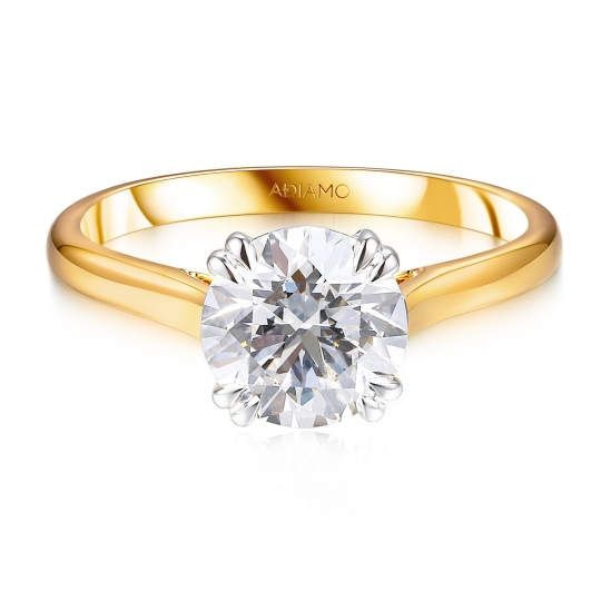 Pierścionek z diamentem laboratoryjnym (R99994 YW LGD 2,00ct): 10