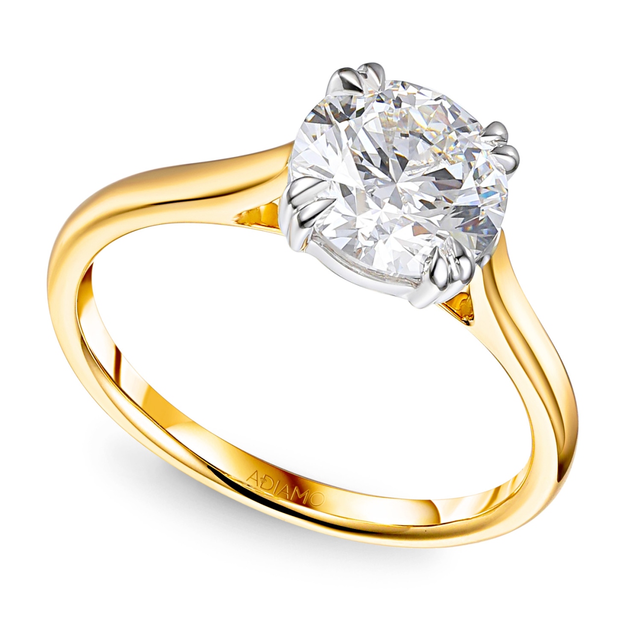 Pierścionek z diamentem laboratoryjnym (R99994 YW LGD 2,00ct): 14