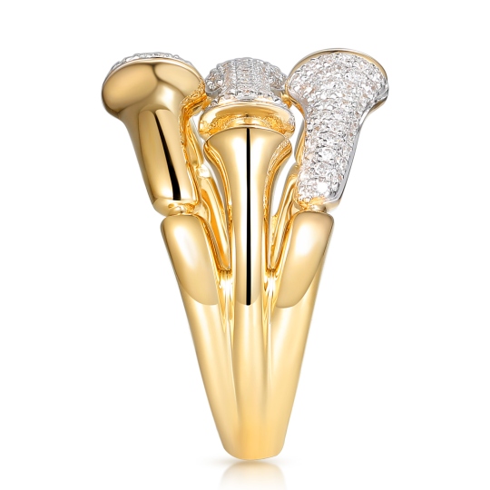 Pierścionek z diamentami (R95434 Y): 10