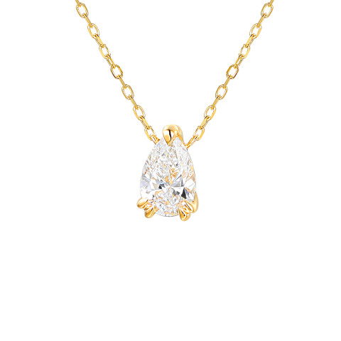 Naszyjnik z diamentem laboratoryjnym (N12453 Y C LGD 0,52ct)