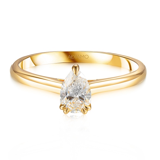 Pierścionek z diamentem laboratoryjnym (R96123 Y LGD 0,51ct): 10