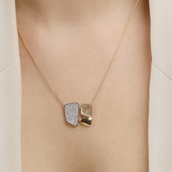 Naszyjnik z diamentami (N12525 Y) - zdjęcie: 3