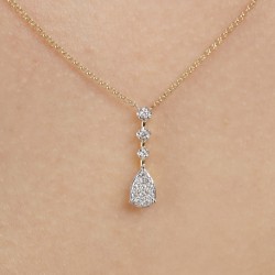 Naszyjnik z diamentami (N12481 Y) - zdjęcie: 4