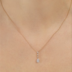 Naszyjnik z diamentami (N12481 Y)