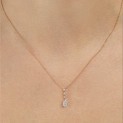 Naszyjnik z diamentami (N12481 Y) - zdjęcie: 3