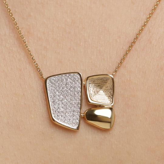 Naszyjnik z diamentami (N12525 Y)