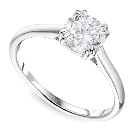 Pierścionek z diamentem laboratoryjnym (R99994 W LGD 1,01ct)