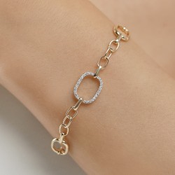 Bransoletka z diamentami (B09905 Y) - zdjęcie: 4