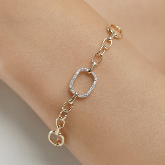 Bransoletka z diamentami (B09905 Y)