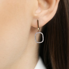 Kolczyki z diamentami (E99153 Y A)