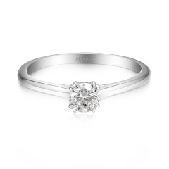 Pierścionek z diamentem laboratoryjnym (R99994 W LGD 0,53ct)