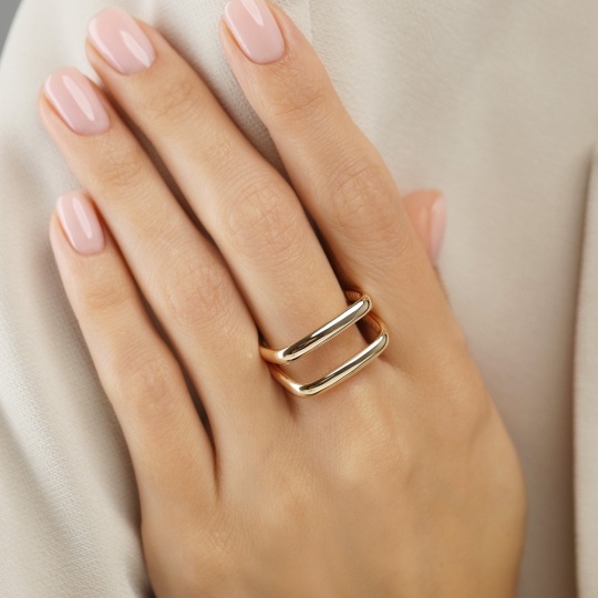 Pierścionek złoty (R10207 Y): 10