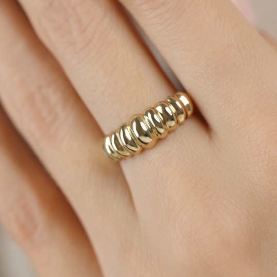 Pierścionek złoty (R10203 Y): 14