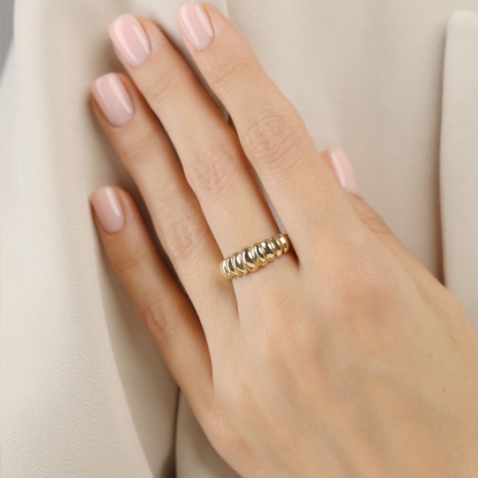 Pierścionek złoty (R10203 Y): 14