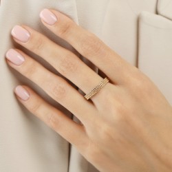 Pierścionek złoty kulki (R10210 Y) : 19 - zdjęcie: 3