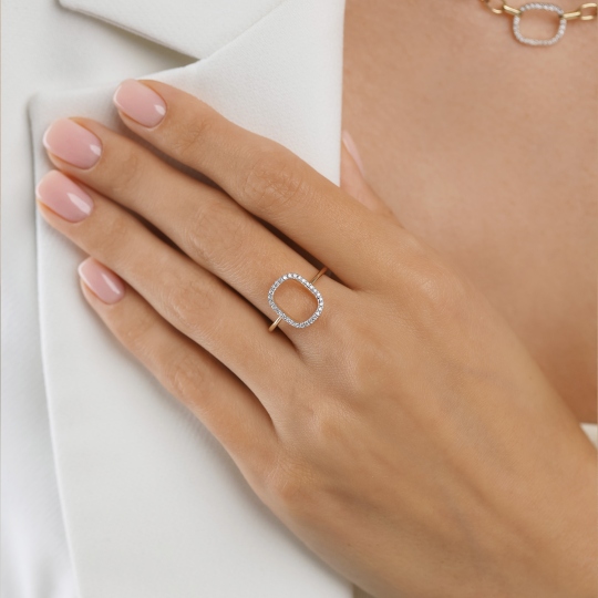 Pierścionek z diamentami (R99153 Y): 10