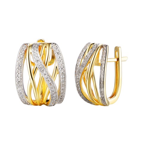 Kolczyki z diamentami (E67881 Y A)