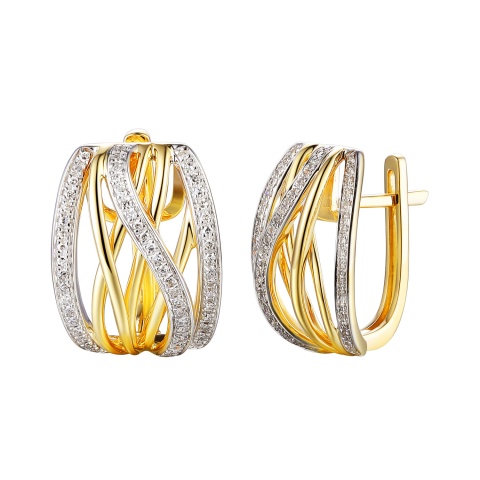 Kolczyki z diamentami (E67881 Y A)