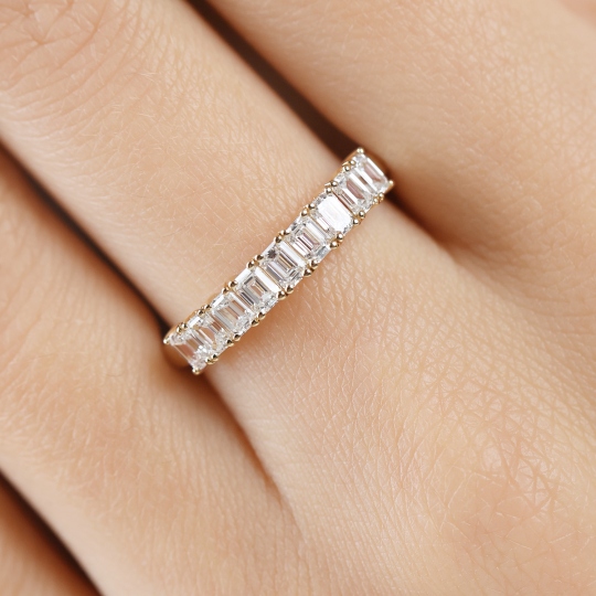 Pierścionek obrączkowy z diamentami laboratoryjnymi (R100542 Y LGD) : 14