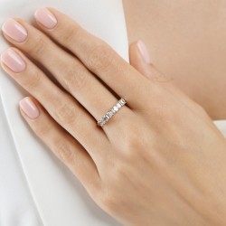 Pierścionek obrączkowy z diamentami laboratoryjnymi (R100542 Y LGD) : 14 - zdjęcie: 3