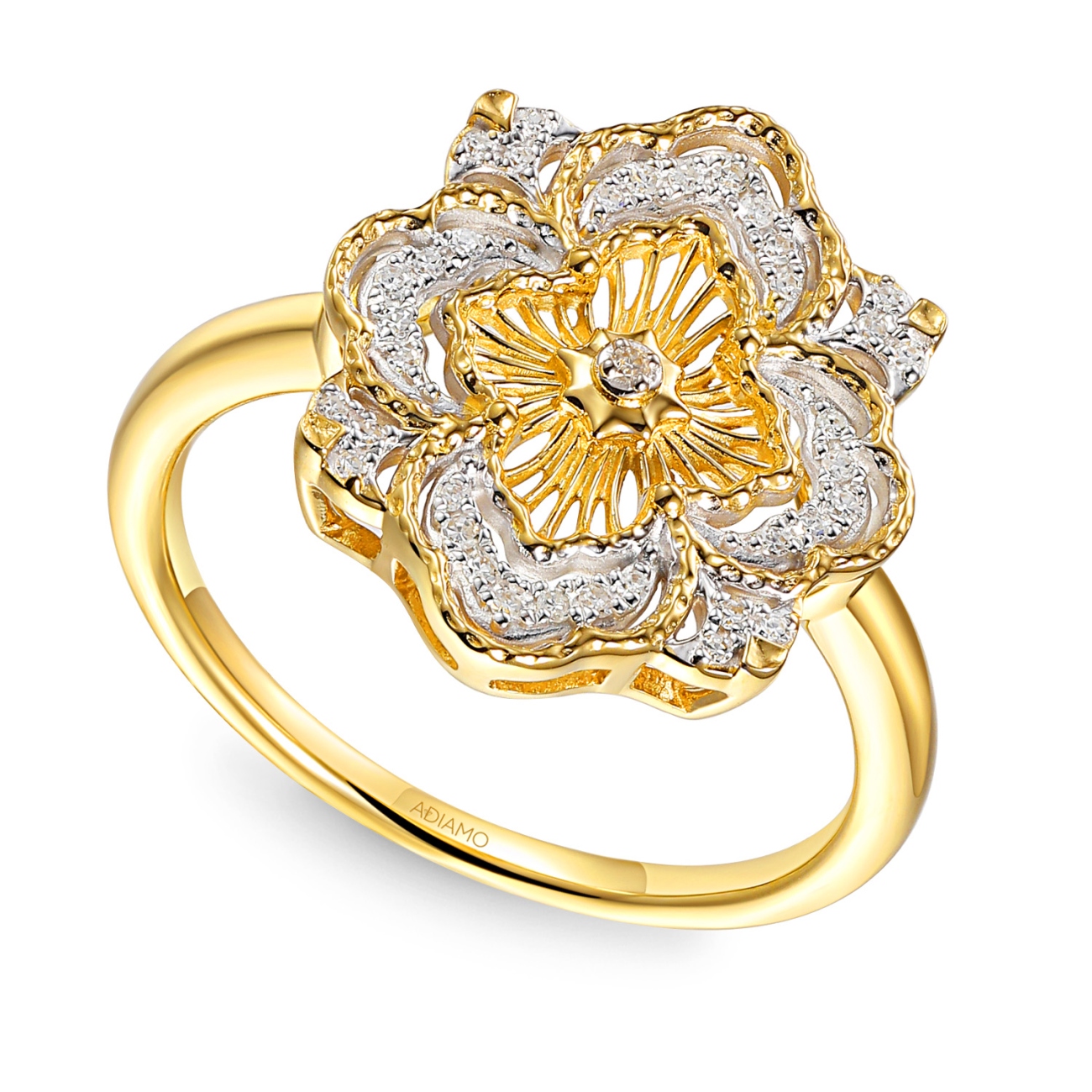 Pierścionek z diamentami (R98867 Y): 16