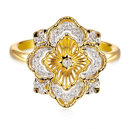 Pierścionek z diamentami (R98867 Y): 10