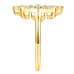 Pierścionek z diamentami (R98867 Y): 16 - zdjęcie: 4