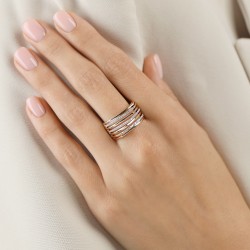 Pierścionek z diamentami (R100447 Y): 18 - zdjęcie: 3