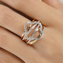 Pierścionek z diamentami (R100448 Y): 15 - zdjęcie: 6