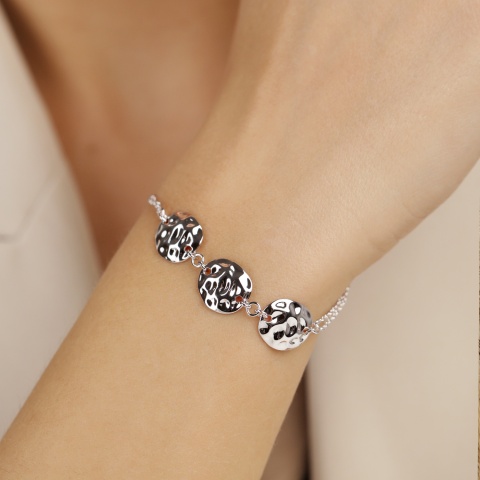 Bransoletka srebrna (B10123 W 925)