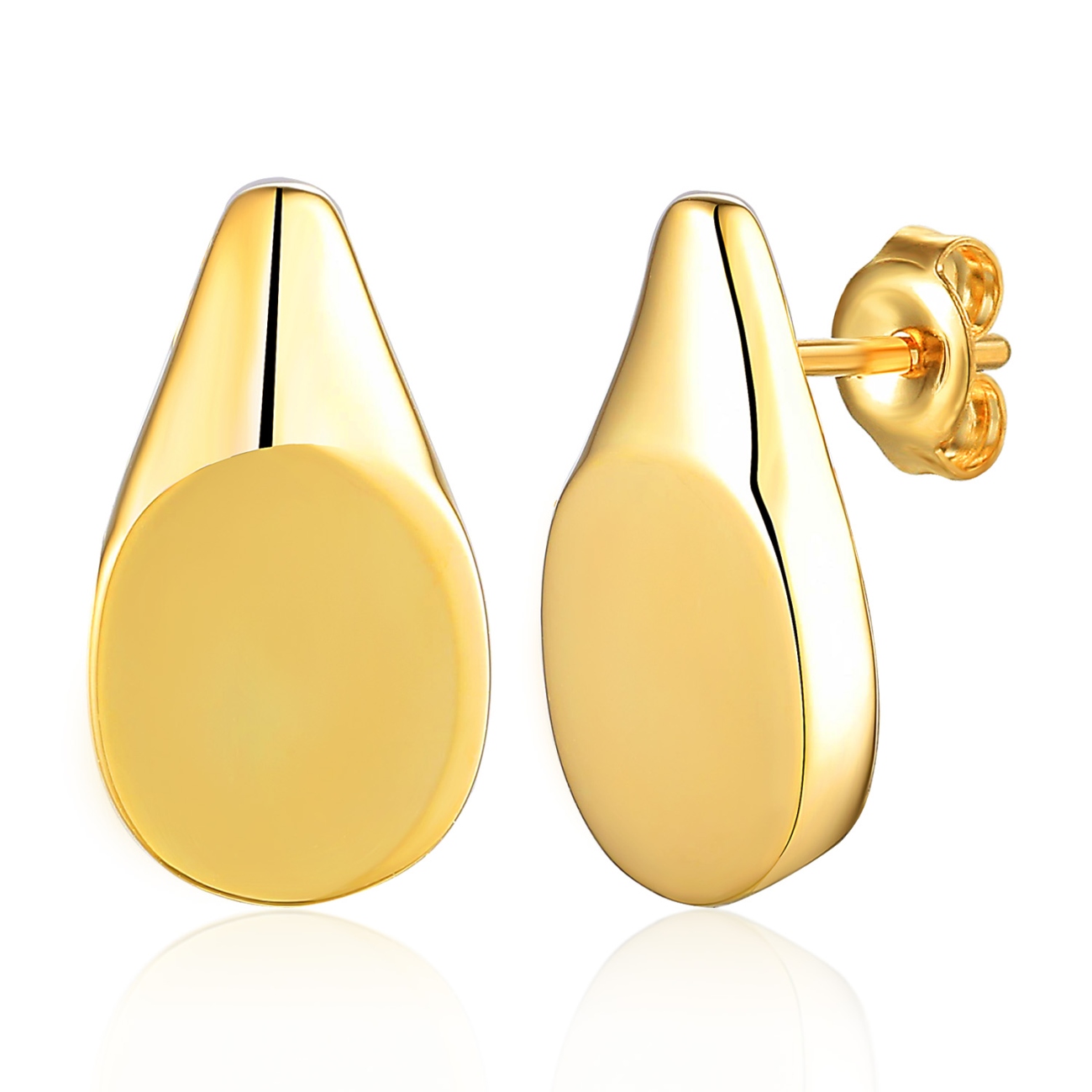 Kolczyki srebrne pozłacane (E100862 Y S 925)