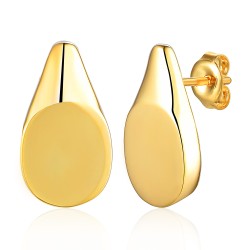 Kolczyki srebrne pozłacane (E100862 Y S 925) - zdjęcie: 2