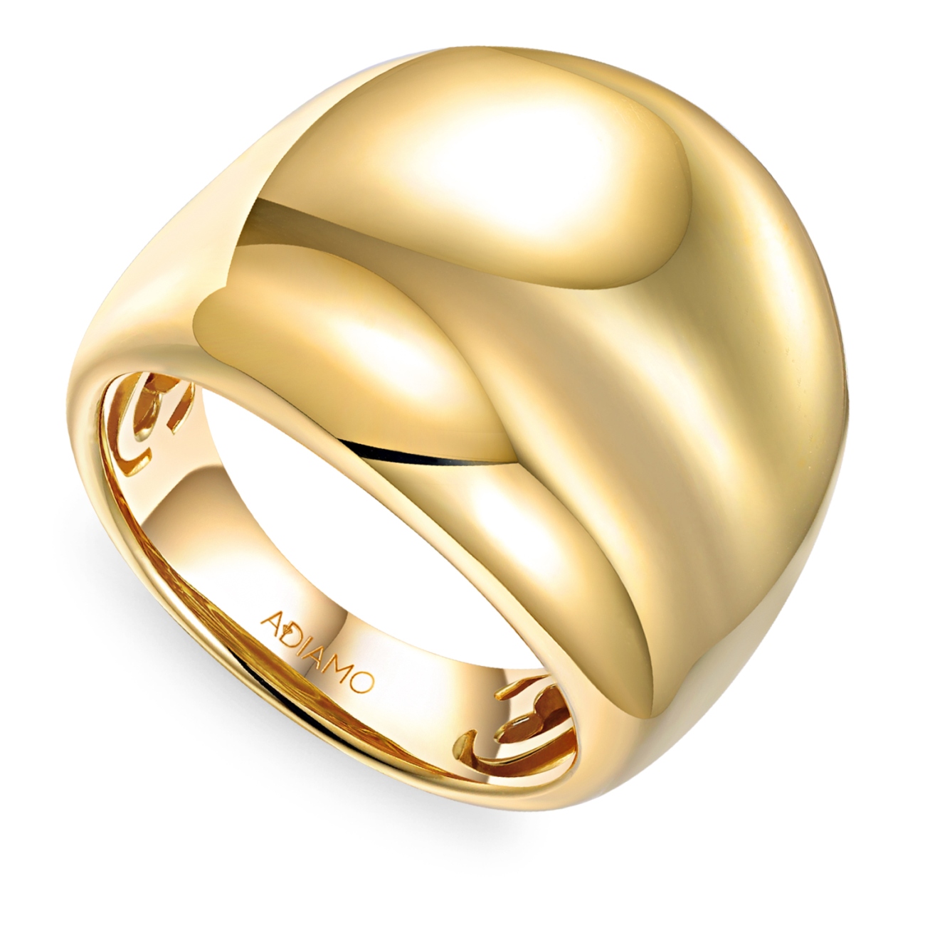 Pierścionek srebrny pozłacany (R100861 Y 925) : 10