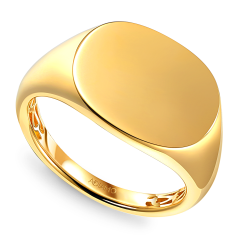 Sygnet srebrny pozłacany (R100862 Y 925): 14 - zdjęcie: 2