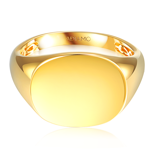 Sygnet srebrny pozłacany (R100862 Y 925): 10