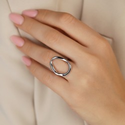 Pierścionek srebrny (R100863 W 925): 13 - zdjęcie: 3