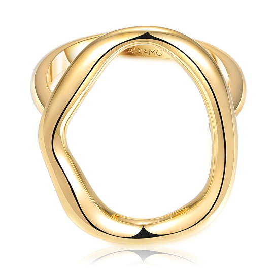 Pierścionek srebrny pozłacany (R100863 Y 925): 10