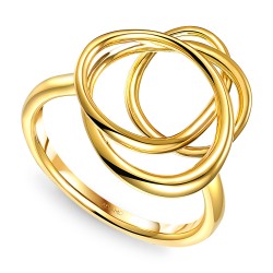 Pierścionek srebrny pozłacany (R100866 Y 925): 10 - zdjęcie: 2