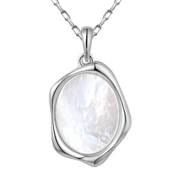 Zawieszka srebrna z masą perłową (P100867 W WMP 925) - zdjęcie: 2