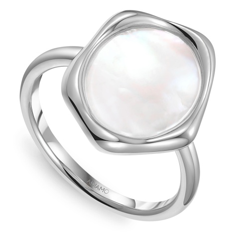 Pierścionek srebrny z masą perłową (R100867 W WMP 925)