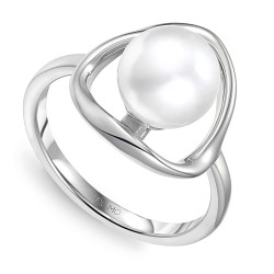 Pierścionek srebrny z perłą (R100868 W PL 925): 12 - zdjęcie: 2