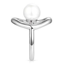 Pierścionek srebrny z perłą (R100869 W PL 925): 13 - zdjęcie: 5